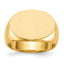 14k 13.0x19.0mm Closed Back Men's Signet Ring
