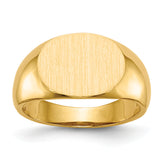 14k 9.5x12.5mm Open Back Signet Ring