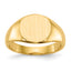 14k 8.5x8.5mm Closed Back Child's Signet Ring