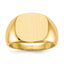 Men's Smaller Face Closed Back Signet Ring in 14K Yellow Gold, 5mm, Size 10 - Sophia Jewelers