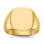 14k 14.0x13.5mm Open Back Mens Signet Ring