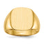 Men's Taller Face Open Back Signet Ring in 14K Yellow Gold, Size 10 - Sophia Jewelers