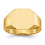 Men's Octagon Open Back Signet Ring in 14K Yellow Gold, 3mm, Size 8 - Sophia Jewelers