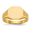 14k 9.0x11.0mm Closed Back Signet Ring
