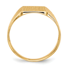 14k 9.5x8.0mm Open Back Signet Ring