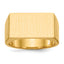 14k 10.5x18.0mm Closed Back Men's Signet Ring