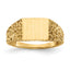 Square Open Back Signet Ring in 14K Yellow Gold, 2mm, Size 5 - Sophia Jewelers