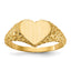 Open Back Heart Signet Ring in 14K Yellow Gold, Size 5 - Sophia Jewelers