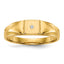 14k Child's AA Diamond Closed Back Signet Ring