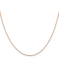 Sophia Jewelers 14K Rose Gold Diamond-Cut Cable Chain Necklace