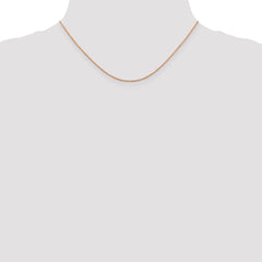14K Rose Gold Polished Ropa Chain Necklace with Spring Clasp