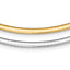 Sterling Silver Gold-pltd 3mm Reversible w/2in ext Cubetto Chain