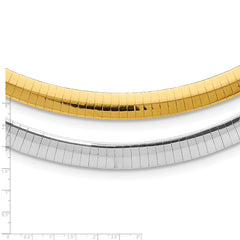 Sophia Jewelers 14K Gold-Plated Sterling Silver Reversible Cubetto Necklace