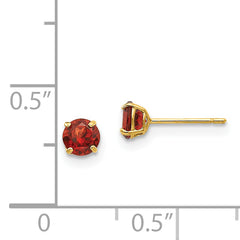 14K Gold Garnet Birthstone Stud Earrings for Women by Sophia Jewelers