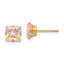 14k Madi K Multi-color CZ 6mm Square Post Earrings