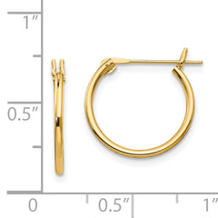 Sophia Jewelers 14K Gold Polished Hoop Earrings for Women