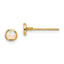 14K Madi K Polished Lab Created Opal Bezel Post Earrings