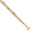 Diamond-Cut Fancy Chain Bracelet in 14K Two-Tone Gold, 6mm, 7.2 Inch - Sophia Jewelers