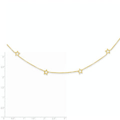 14K Star w/2in Extension Necklace