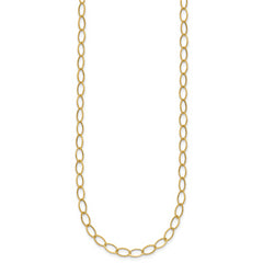 14k Oval Link Necklace