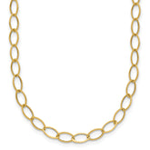 14k Oval Link Necklace