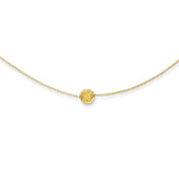 Sophia Jewelers 14K Gold Beaded Necklace with Handmade Elegance - 17