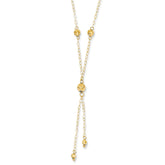 Sophia Jewelers 14K Yellow Gold Polished Lariat Necklace with Extender - 24