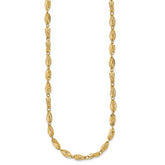 Sophia Jewelers 14K Gold Fancy Link Necklace Polished Elegant Design