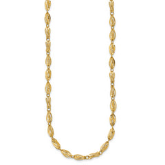 Sophia Jewelers 14K Gold Fancy Link Necklace Polished Elegant Design