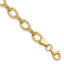14k Diamond Cut Fancy Link Bracelet