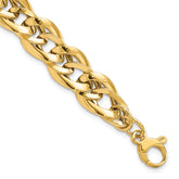 14k Polished Fancy Link 7.5 inch Bracelet