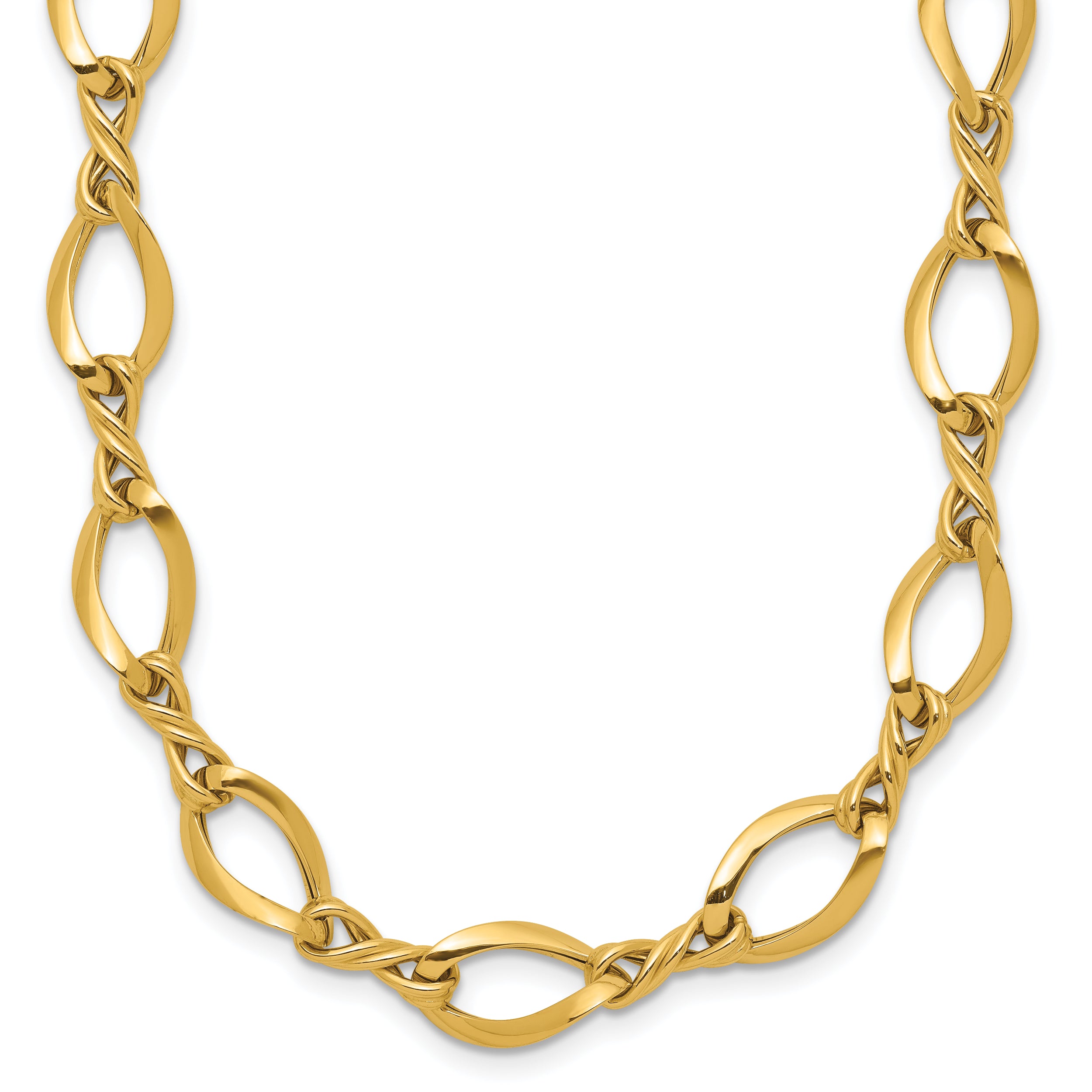 14k Fancy Link 18in Necklace