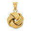Love Knot Pendant in 14K Yellow Gold, Textured - Sophia Jewelers