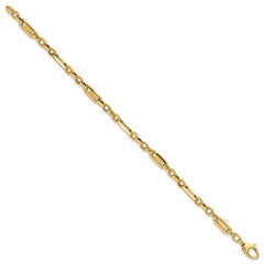 14k Polished Fancy Link Bracelet