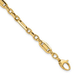 14k Polished Fancy Link Bracelet