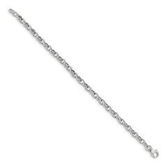 14K White Gold 7.5in Polished Fancy Link Bracelet