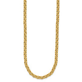 14k 18in 5mm Polished Fancy Rolo Link Necklace