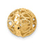 14k Diamond-cut Gold Ball Chain Slide