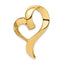 Heart Slide Pendant in 14K Yellow Gold, 35mm - Sophia Jewelers