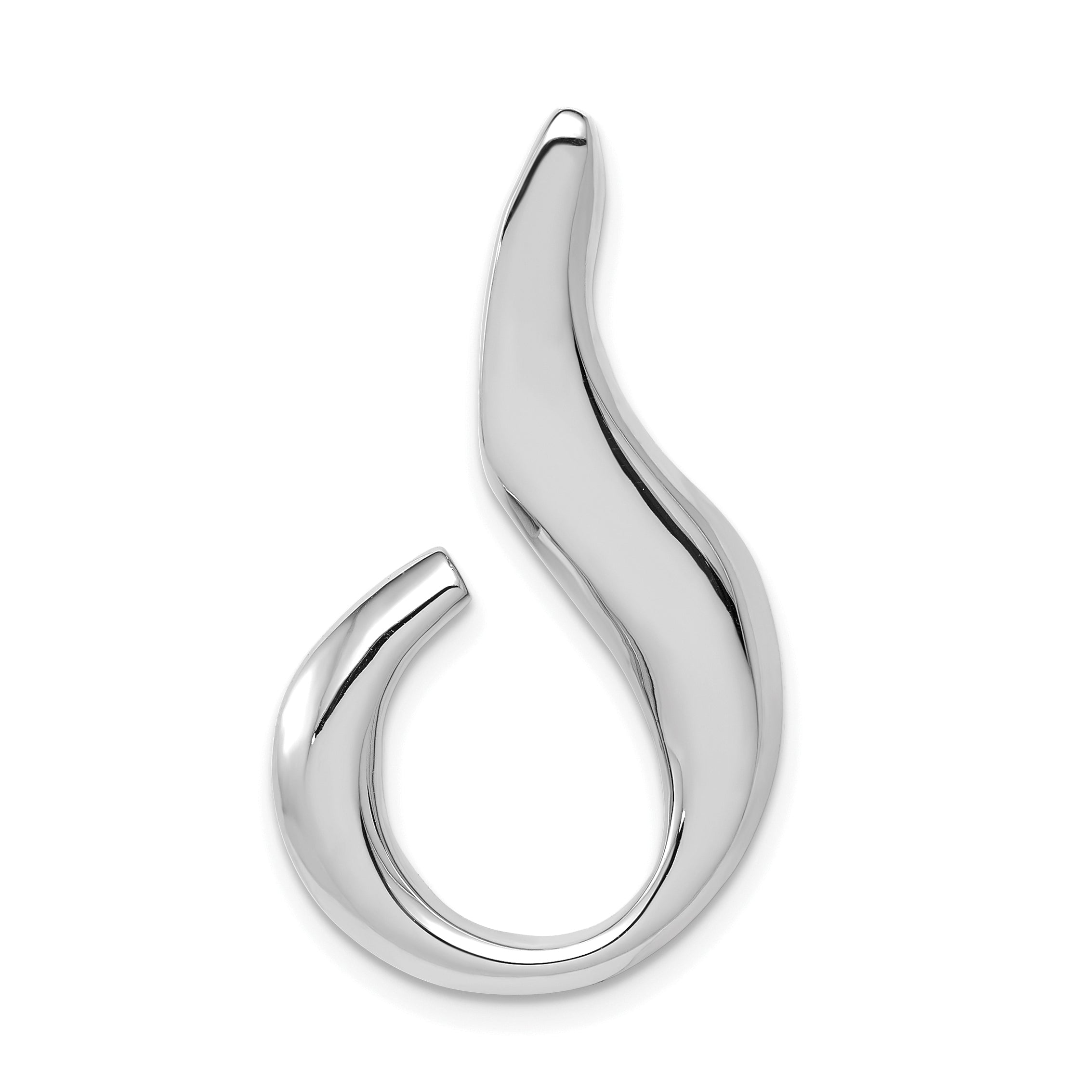 14k White Gold Fits up to 6mm Regular and Fancy Omega Slide