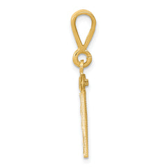 14K Small Diamond-cut Number 81 Charm