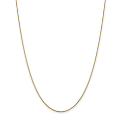 14K 1.1mm Round Snake Chain