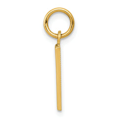 14K Small Polished Number 1 Charm