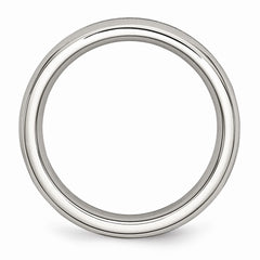 Sophia Jewelers Polished Stainless Steel Teal CZ December Birthstone Ring