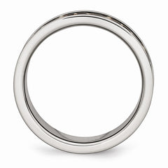 Stainless Steel Brown IP-Plated Cross Ring, Polished & Engravable