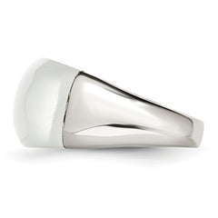 Stainless Steel 12mm Cat's Eye Ring