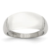 Sophia Jewelers Stainless Steel Cat's Eye Ring with Brushed Finish