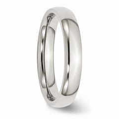 Sophia Jewelers Stainless Steel Domed Wedding Band Engravable Polished Finish