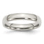 Comfort-Fit Half-Round Wedding Band in Stainless Steel, 4mm