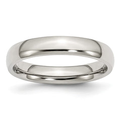 Sophia Jewelers Stainless Steel Domed Wedding Band Engravable Polished Finish
